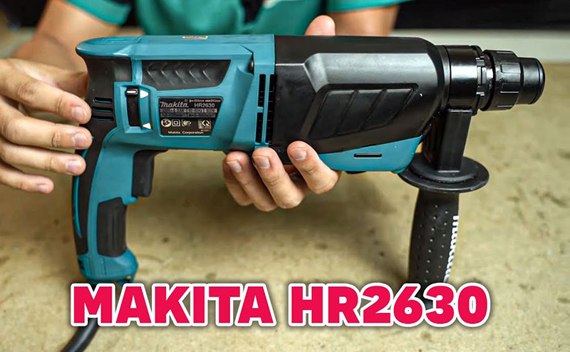 Review máy khoan đục bê tông giá rẻ Makita HR2630T đầu gài nhanh