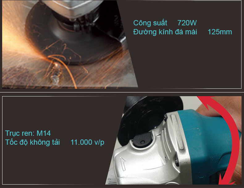 3 ưu điểm của máy mài Makita Trung Quốc GA5030R 720W